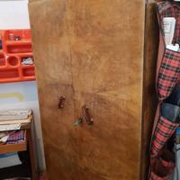 ARMADIO ART DECO ANNI 30/40 LEGNO NOCE RADICA