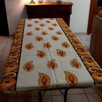 Copritavolo fantasia nuovo tessuto canapa