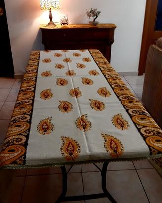 Copritavolo fantasia nuovo tessuto canapa