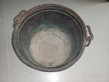 Antico Paiolo in Rame Battuto