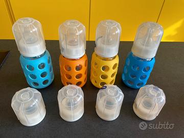 4 Bottiglie/ Biberon di Lifefactory, in vetro, 120