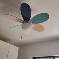 lampadario con ventilatore 