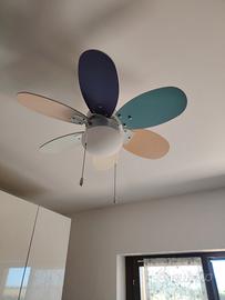 lampadario con ventilatore 