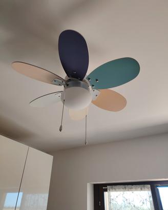 lampadario con ventilatore 