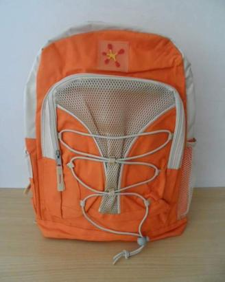 Zaino nuovo mai usato, col Arancio/Beige-foto