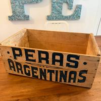 Cassetta Vintage legno Peras Argentinas Rio Negro