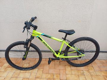 Bicicletta 9/12 anni 24 pollici giallo fluo