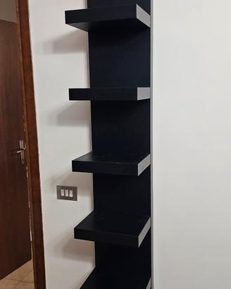libreria scaffale a colonna sospeso ikea lack