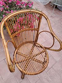 sedia poltrona chair stile Gervasoni vintage bio