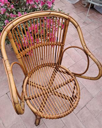 sedia poltrona chair stile Gervasoni vintage bio