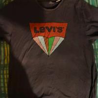 LEVI'S originale, t-shirt uomo L usato viola 