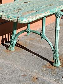 Panchine in ferro battuto anni 20