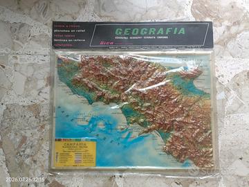 Plastico in rilievo RICO regioni d'Italia 30 x 22 