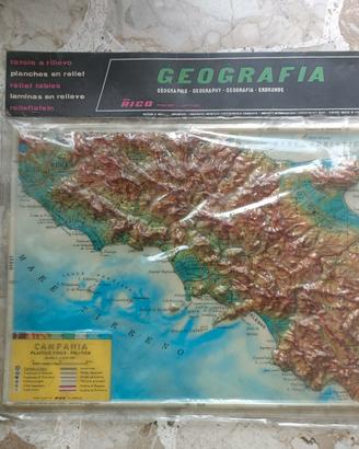 Plastico in rilievo RICO regioni d'Italia 30 x 22 