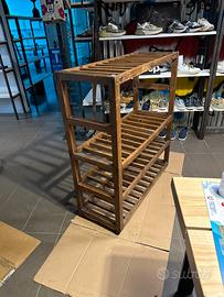 Carrello legno vecchio calzaturificio