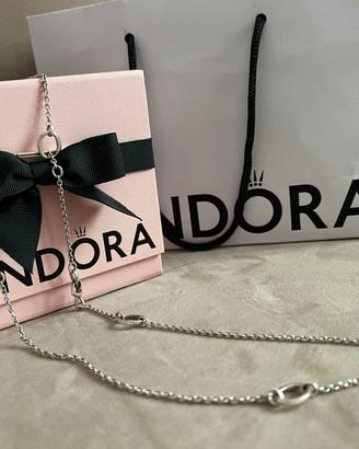 Collana pandora knotted heart