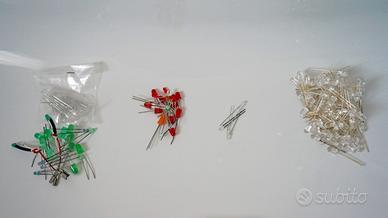 Diodi LED da 3mm 5mm a luce verde rossa blu bianca