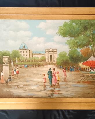 Judd Gallet dipinto olio su tela 