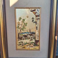 Quadro Alliani su foglia oro 917/1000 certificato