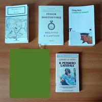 LIBRI Philip Roth, Dostoevskij, Buzzati, De Bono
