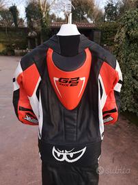 tuta moto 54 intera in pelle perfetta