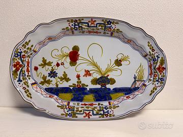 Fiamminga in maiolica porcellana di Faenza piatto