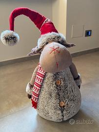 Pupazzo morbidissimo renna natalizia