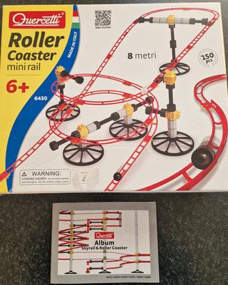Gioco Roller coaster  8 metri mini rail Quercetti