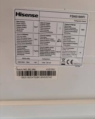 Frigorifero doppiaporta hisense FSN519WF pezzi