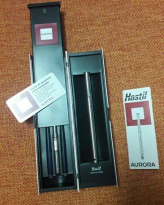 Stilografica Aurora Hastil oro/acciaio 