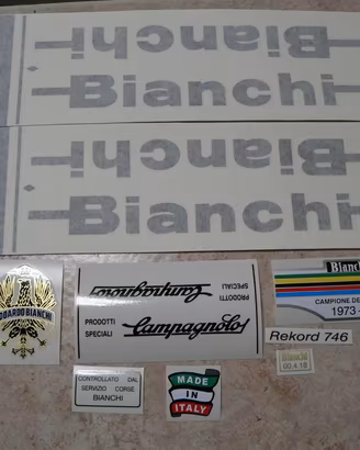 Serie adesivi per rifacimento Bianchi Rekord 746