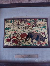 Coppia Serigrafie Ligabue Oro 24 Kt 