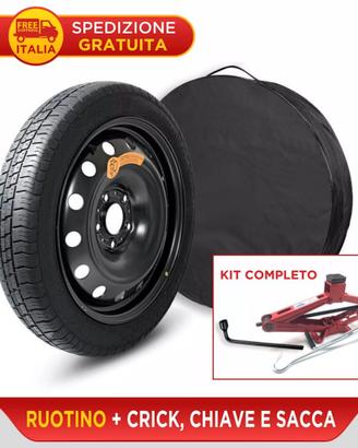 RUOTINO DI SCORTA – KIT COMPLETO x TUTTE LE AUTO