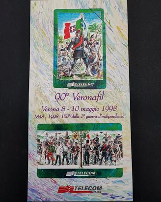 Folder Italia Veronafil 1998 + 2 schede telefonich