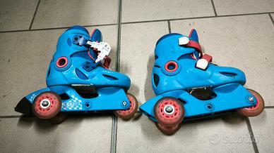 Pattini in linea e facilitati per bambini