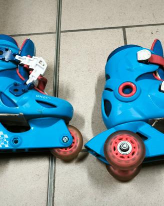 Pattini in linea e facilitati per bambini