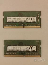 2x Samsung 8GB DDR4 SODIMM 2400T RAM per Notebook