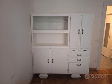Mobile credenza con vetrina e casetti anni 40