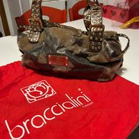 Borsa in pelle e pelo