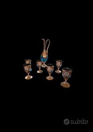 Decanter e calici Murano