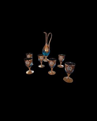 Decanter e calici Murano