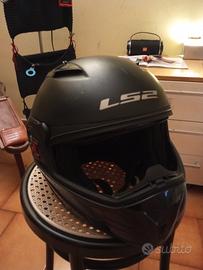 casco modulare Metro L52 nero opaco con kit 