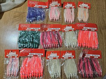 Polipetti per pesca a traina in mare 12cm