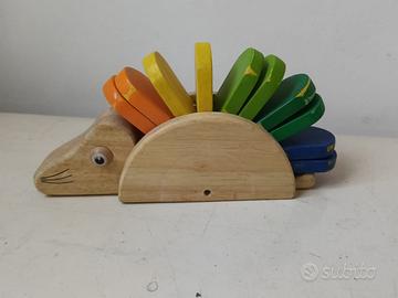Riccio giocattolo in legno colorato DIDA gioco did
