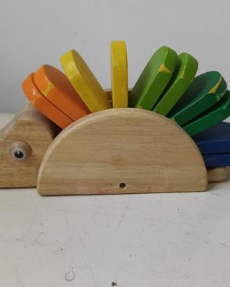 Riccio giocattolo in legno colorato DIDA gioco did