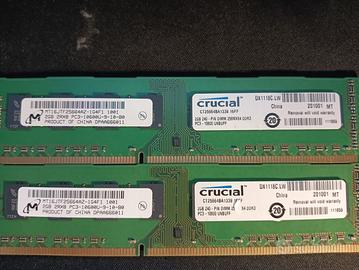 Ampio Lotto RAM Desktop e Laptop (DDR3 e DDR2)