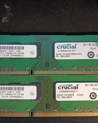 Ampio Lotto RAM Desktop e Laptop (DDR3 e DDR2)