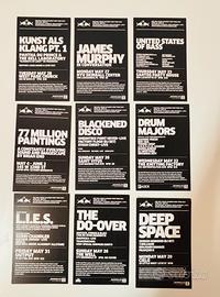 Flyers inviti disco club new york collezione