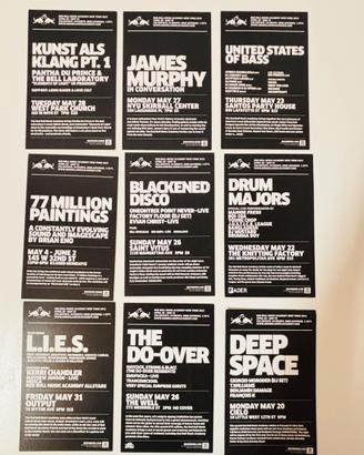 Flyers inviti disco club new york collezione