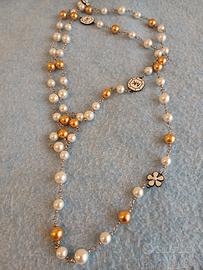 collana di perle e sfere dorate Michael Kors